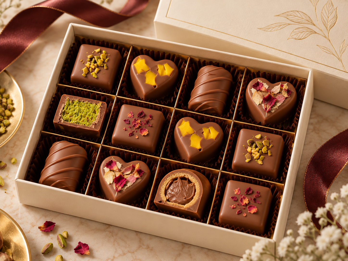 Caline bespoke chocolate gift collection